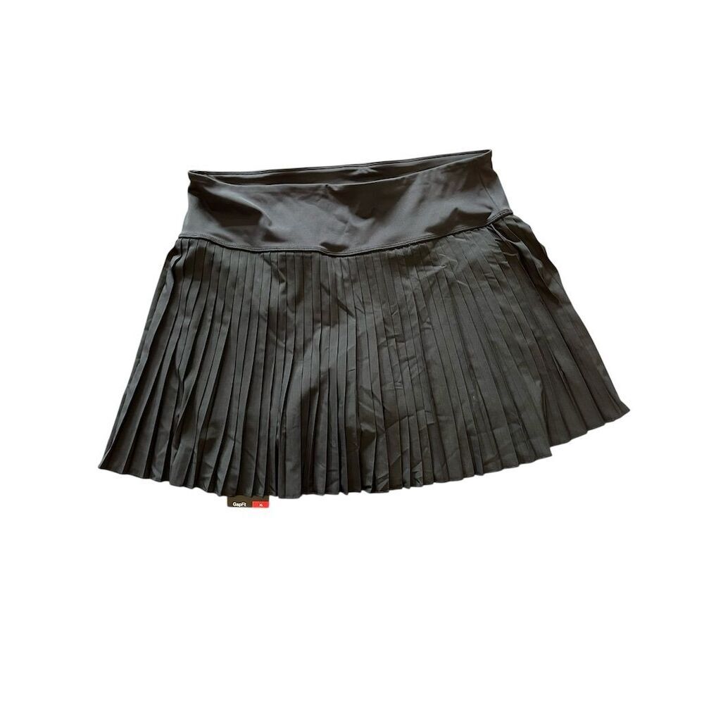 GapFit Women's XL‎ Black Pleated Tennis Skort Activewear